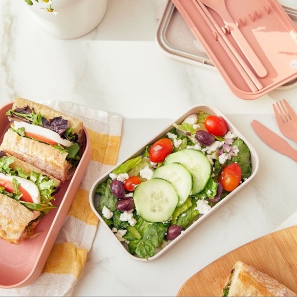🆕 Our Place Layered BENTO Lunch Box Storage Container in Peach Pink - Picture 9 of 12